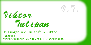 viktor tulipan business card